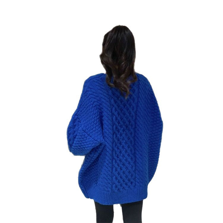 Damen Grobstrickpullover Einzigartige Struktur Eveloria