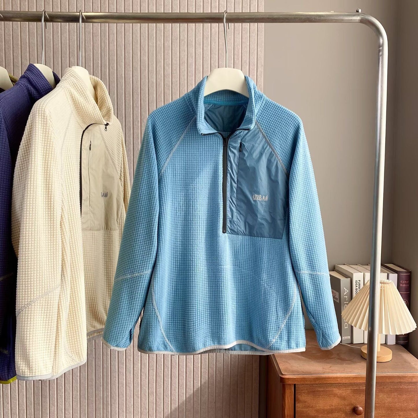 Damen Fleece-Pullover Kurzreißverschluss Eveloria