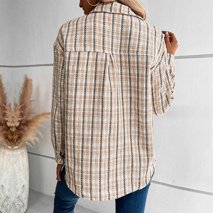 Damen Overshirt Kariert Eveloria