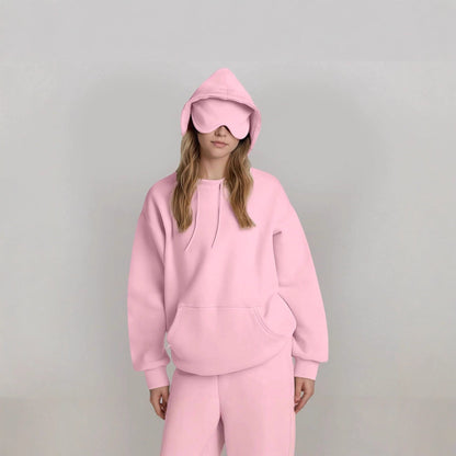 Damen Kapuzenpullover mit Schlafmaske