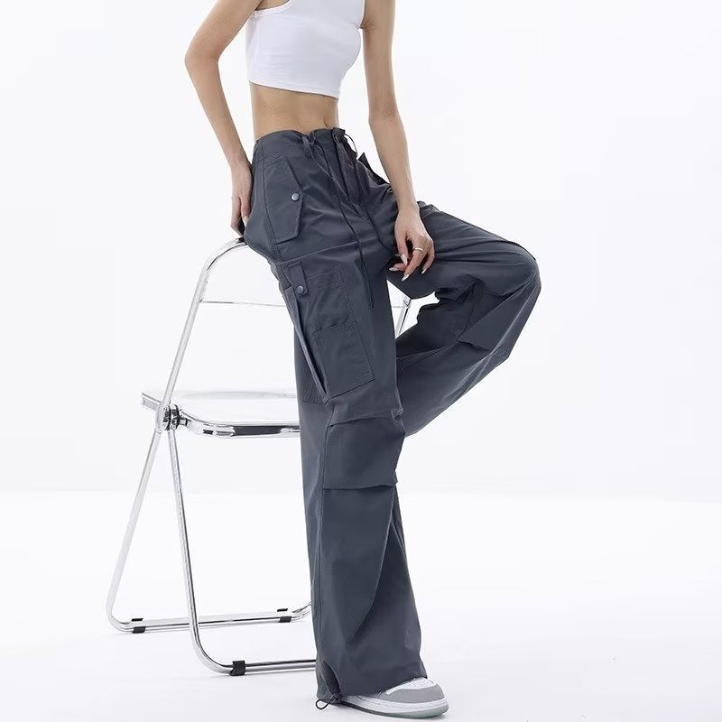 Damen Cargo-Hose Oversized Baumwolle Bequem