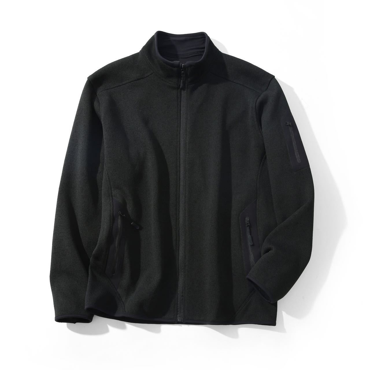 Eveloria Damen Fleecejacke Reißverschlusstaschen Hochkragen