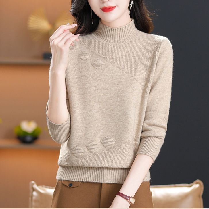 Damen Strickpullover Feinripp Eveloria - Eveloria