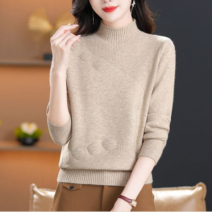Damen Strickpullover Feinripp Eveloria - Eveloria