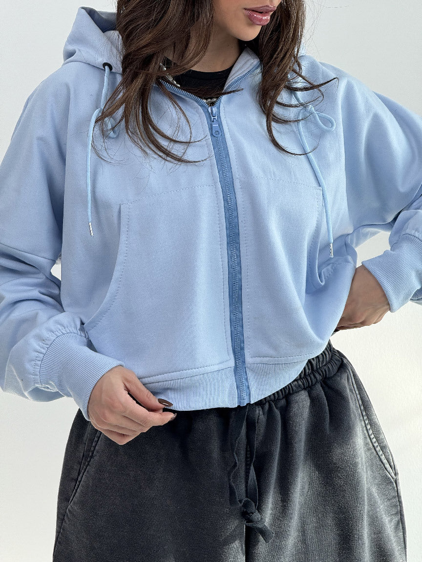 Damen Hoodie Lässig Weite Ärmel Eveloria