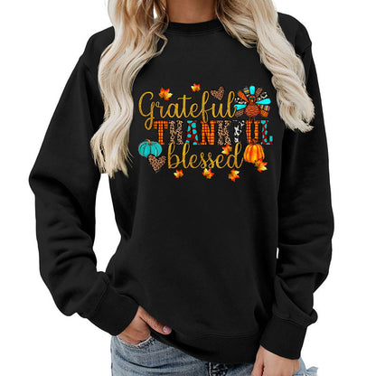 Damen Sweatshirt Herbstlich Dankeschön Motiv Eveloria