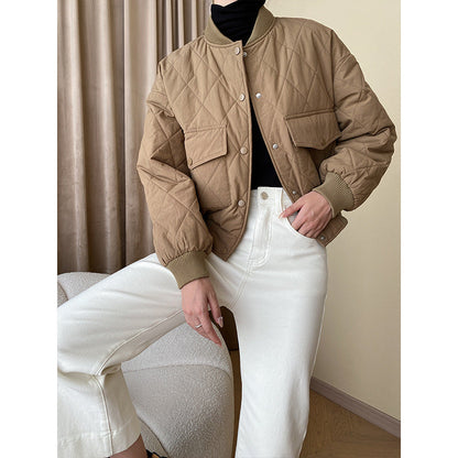 Damen Übergangsjacke Gesteppt Minimalistisch Eveloria - Eveloria