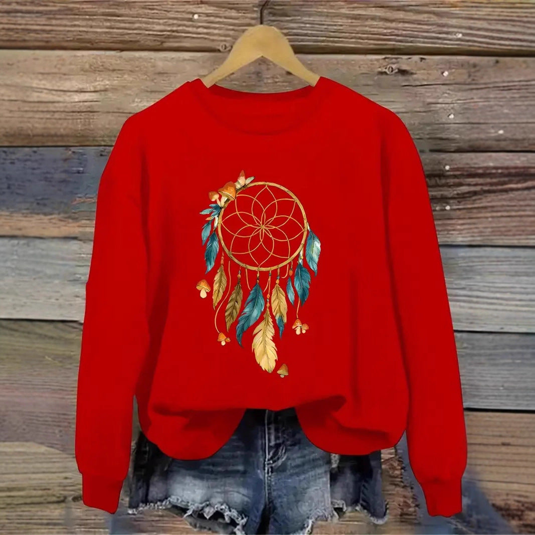Damen Sweatshirt Traumfänger-Design Eveloria