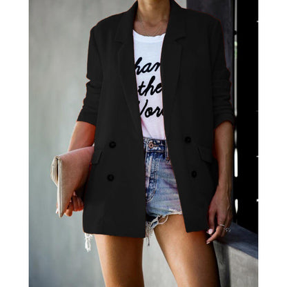 Damen Blazer Elegant Schnitt Modisch Eveloria