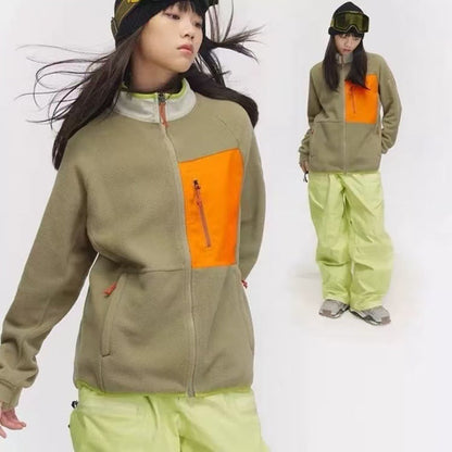 Damen Outdoor-Jacke Wasserdicht Reißverschlusstaschen Eveloria