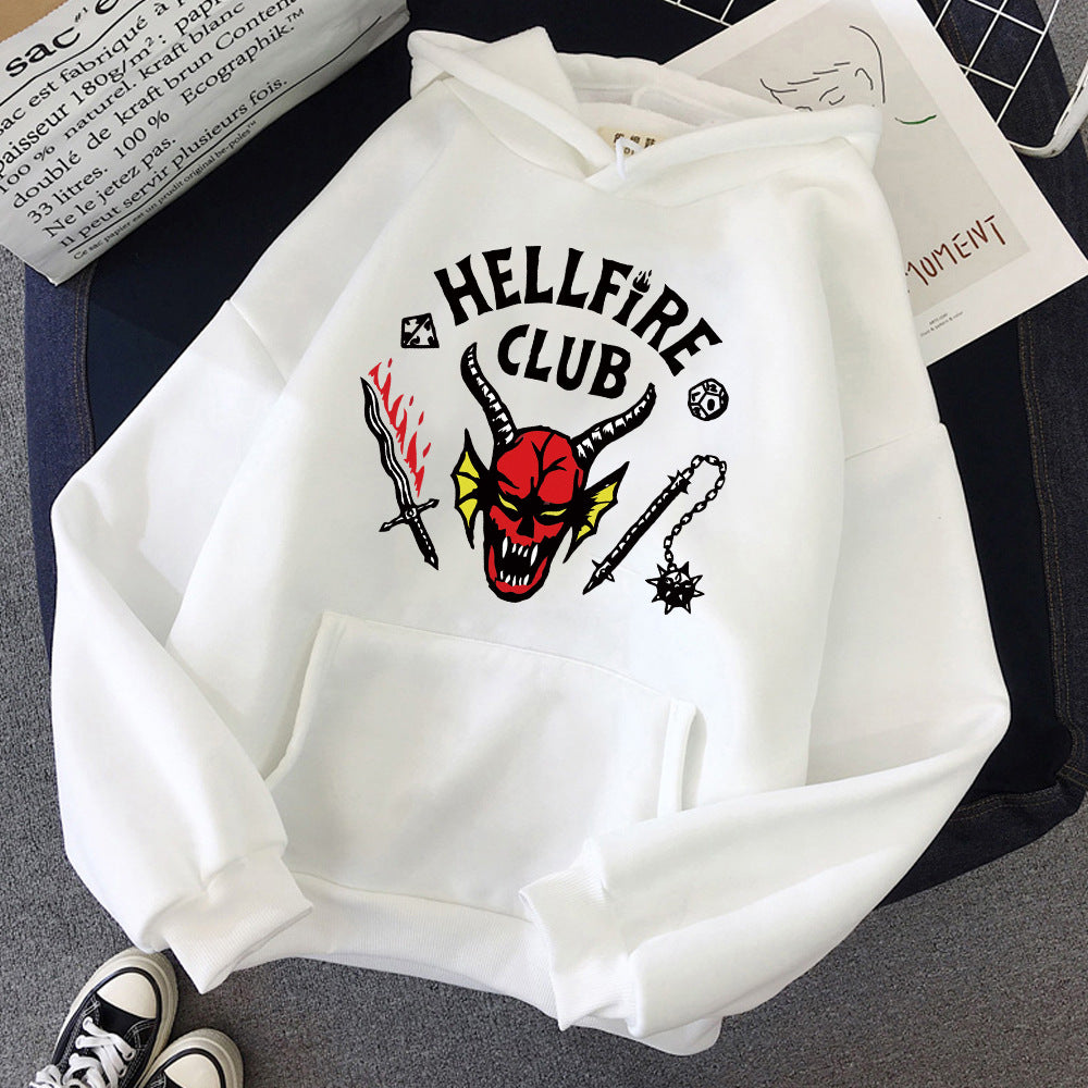 Damen Kapuzenpullover Auffälliges Motiv Lässiger Schnitt