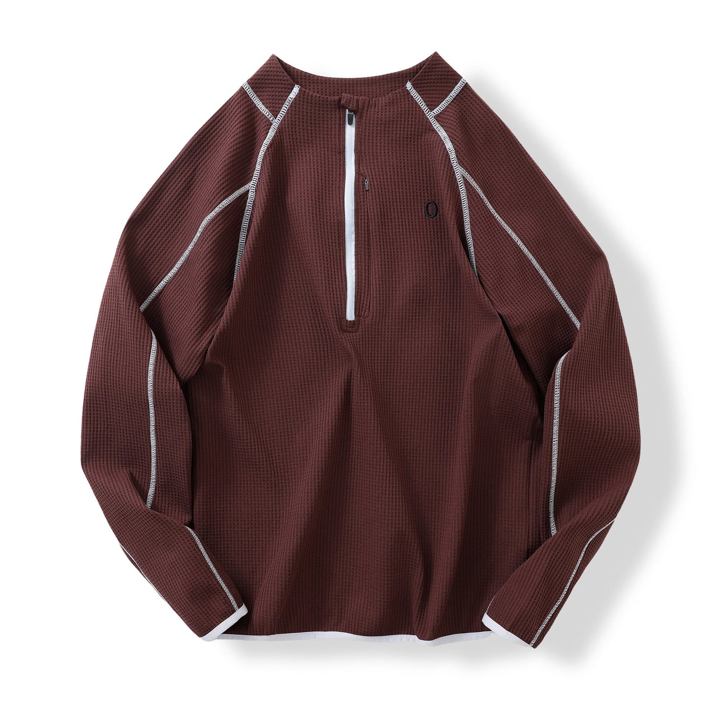 Damen Pullover Innovativ Reißverschluss Strukturiert Eveloria