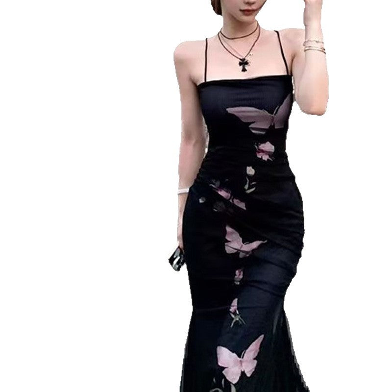 Eveloria Damen Wickelkleid Floralmuster Verstellbare Träger