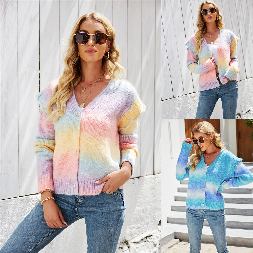Damen Strickjacke Buntmeliert Eveloria - Eveloria