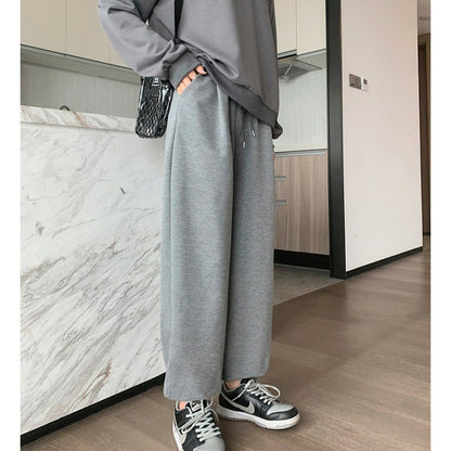 Damen Sweatpants Elastische Bündchen Bequem Grau Eveloria