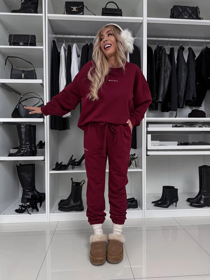 Damen Loungewear-Set Sweatshirt Jogginghosen Komfort