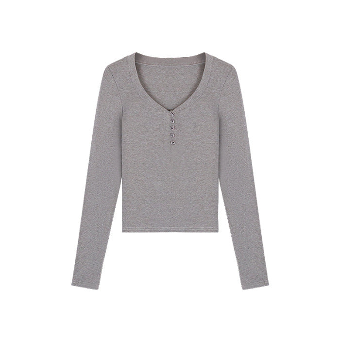 Damen Langarmshirt Eveloria Baumwolle Bequem