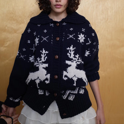 Damen Strickjacke Grafisches Muster Eveloria