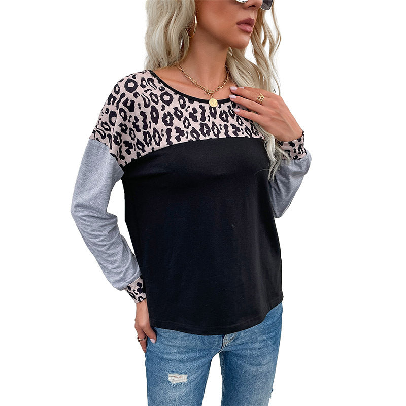 Damen Oberteil Animalprint Modern Eveloria