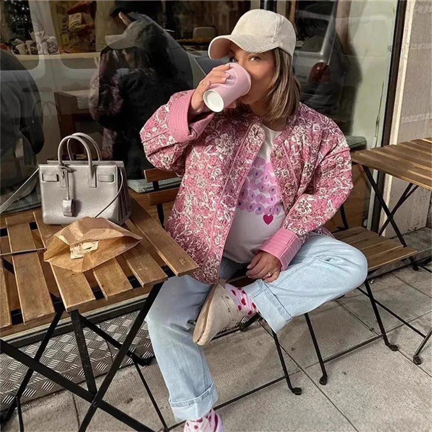 Damen Steppjacke Bedruckt Eveloria