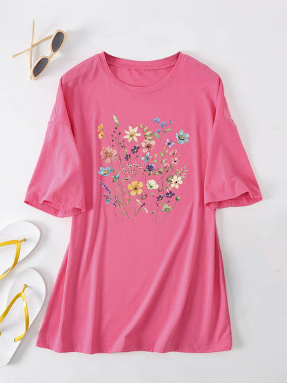 Damen Sommerbluse Floralmuster Eveloria
