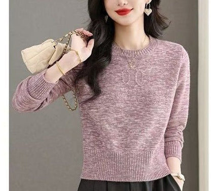 Damen Strickpullover Feines Zopfmuster Eveloria