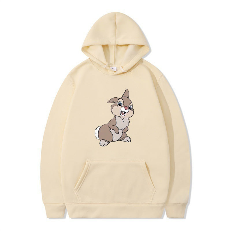 Damen Kapuzenpullover mit Hasen-Design und Kängurutaschen