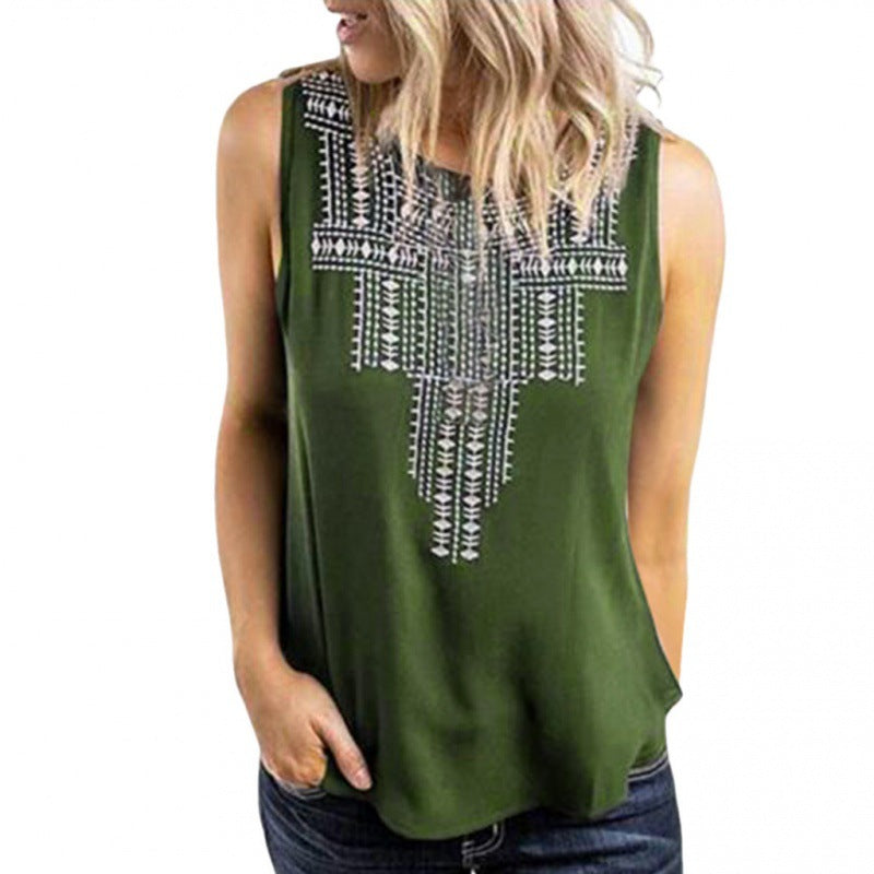Damen Tanktop Dekoratives Stickdesign Eveloria