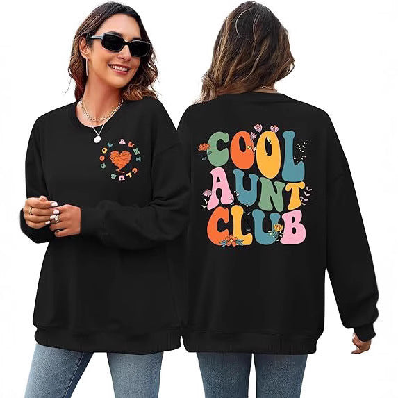 Damen Sweatshirt Lässig Eveloria Baumwolle