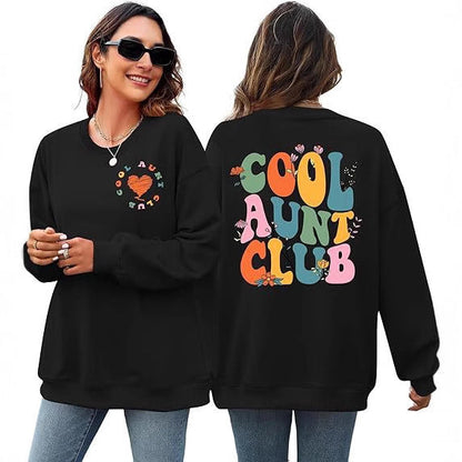 Damen Sweatshirt Lässig Eveloria Baumwolle
