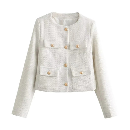 Damen Kurzjacke 2 Brusttaschen Eveloria