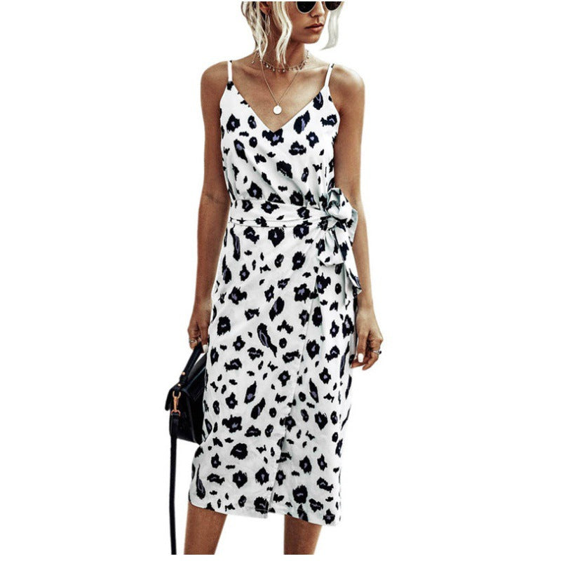 Damen Wickelkleid Leicht Floralmuster Schlitz