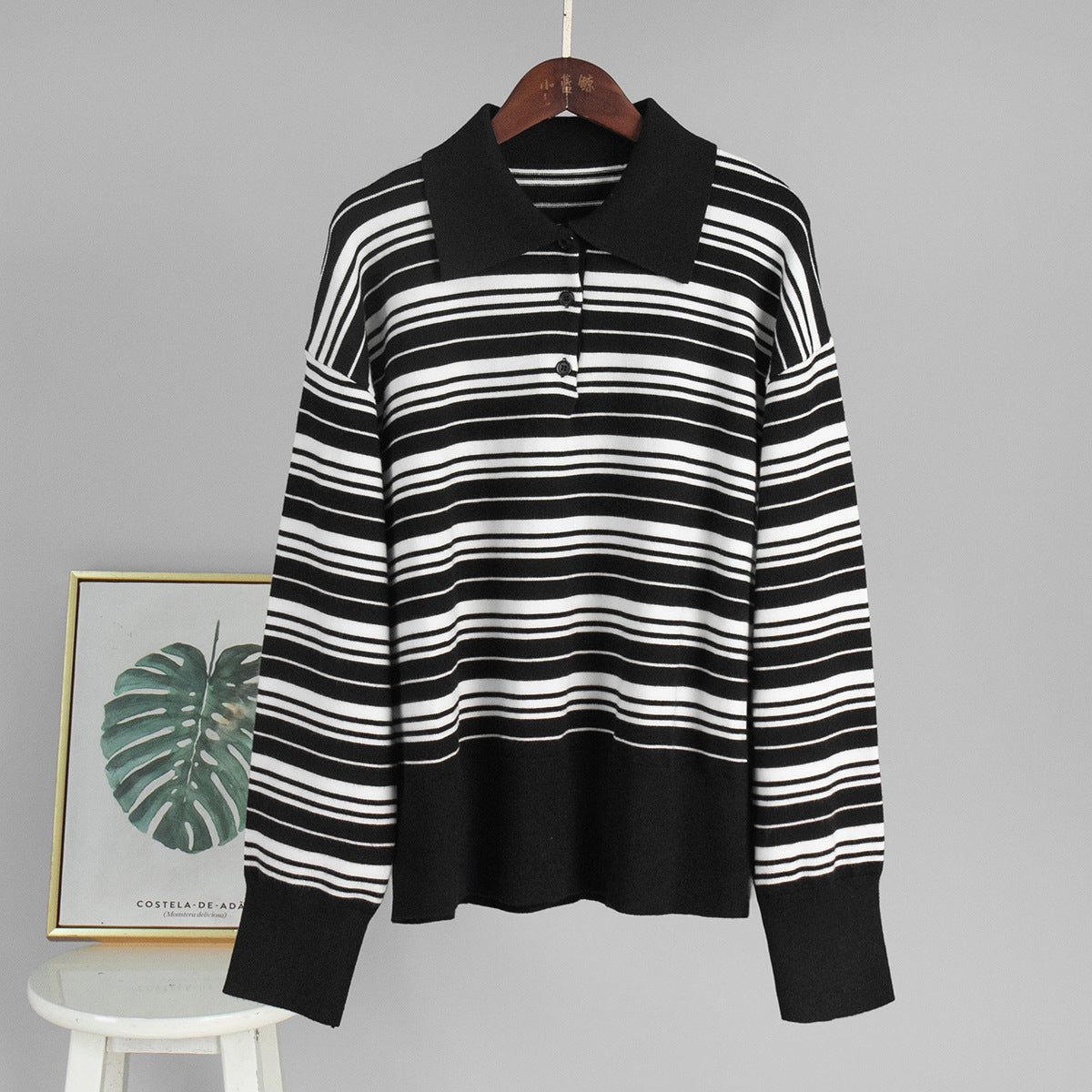 Damen Cardigan Gestreift Lässig Eveloria