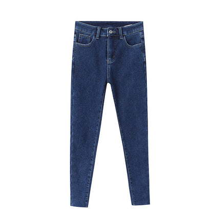 Damen High-Waist Jeans Figurbetont Eveloria