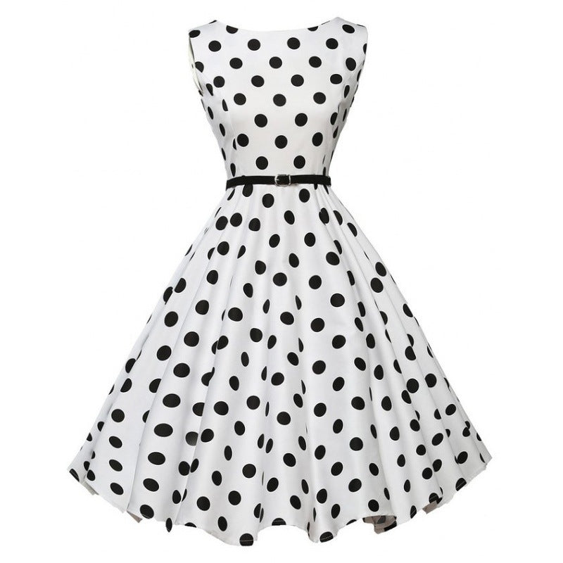 Damen Swingkleid mit Punkten Eveloria