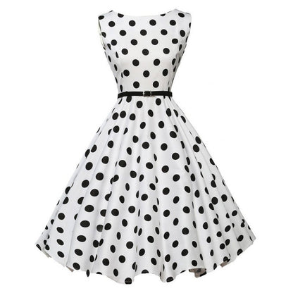 Damen Swingkleid mit Punkten Eveloria