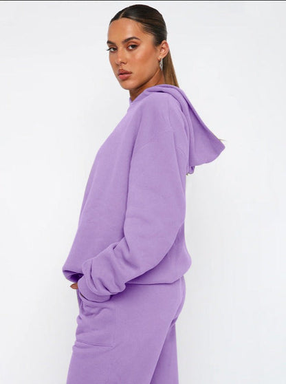 Damen Oversized Hoodie Jogger Set