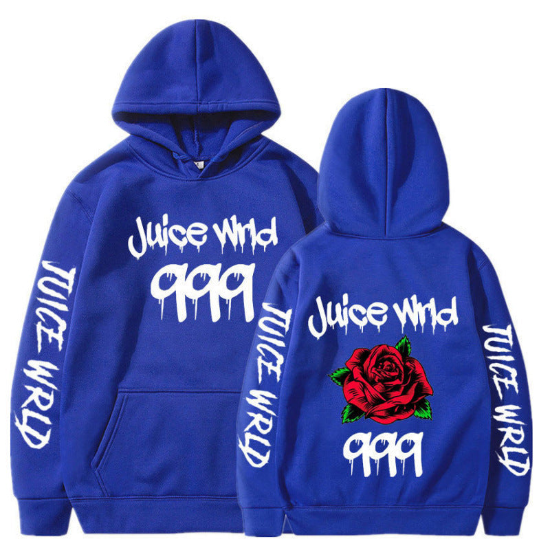 Damen Kapuzenpullover Eveloria mit Rosenmotiv