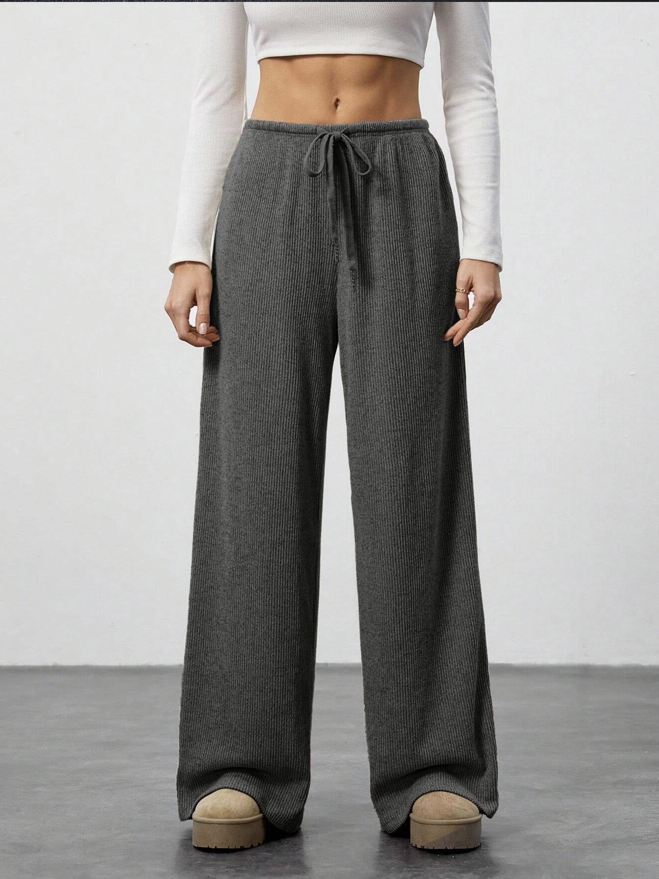 Damen Strickhose Weite Passform Eveloria