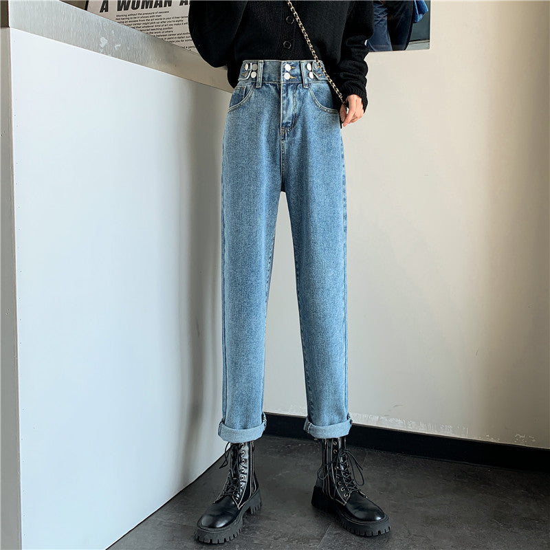 Damen Hochtaillierte Chinohose mit Taschen Eveloria