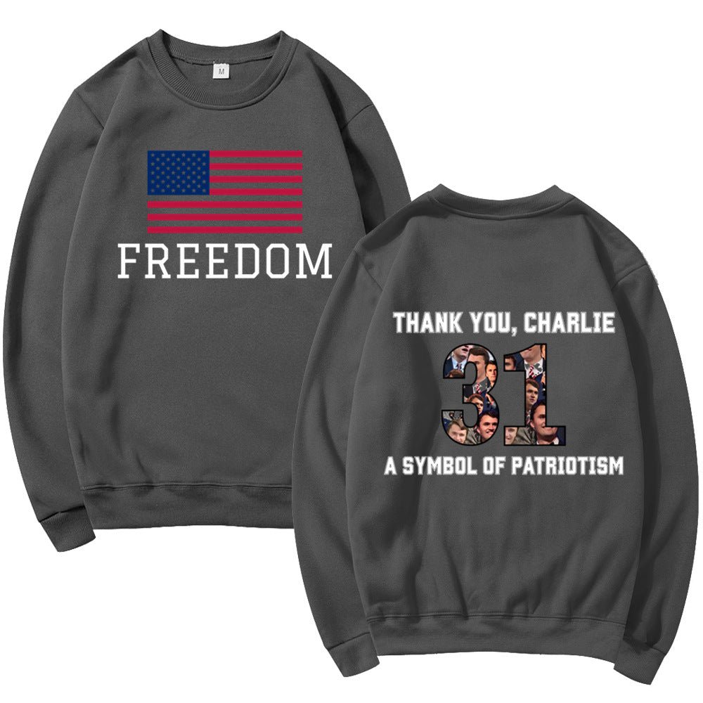 Damen Sweatshirt Softes Material Patriotisches Design Eveloria