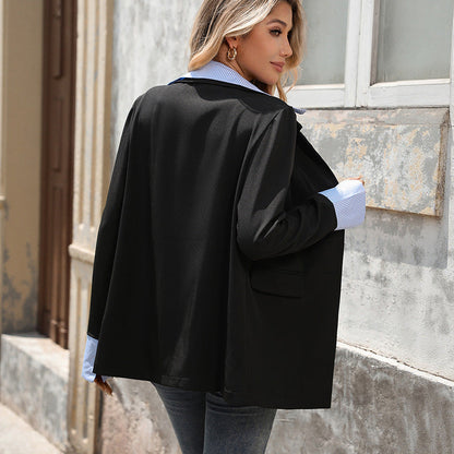 Damen Blazer Klassischer Schnitt mit Taschen Eveloria