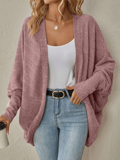 Damen Strickjacke Lässig mit Kurzärmeln locker Eveloria