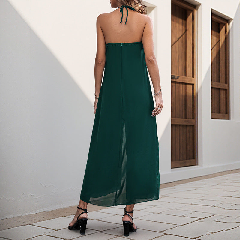 Damen Jumpsuit Trägerlos Weit Schnitt Eveloria