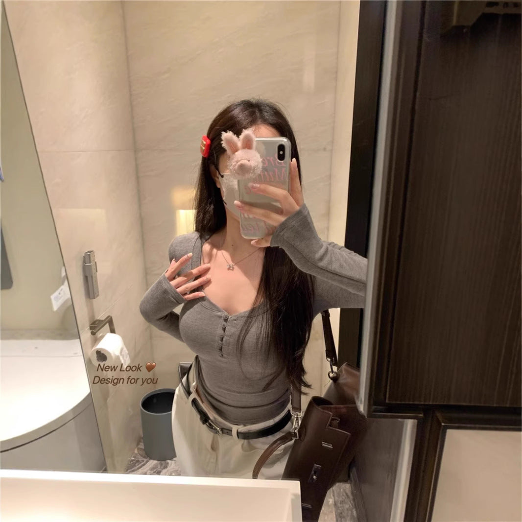 Damen Langarmshirt Eveloria Baumwolle Bequem - Eveloria