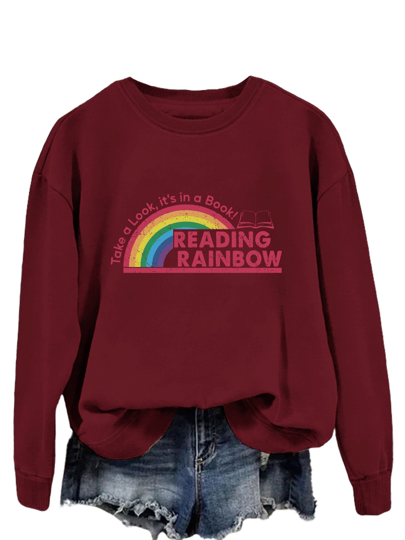 Damen Sweatshirt mit einzigartigem Druck Eveloria