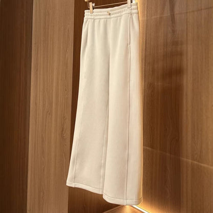 Damen Loungehose Elastisch Weit Bequem