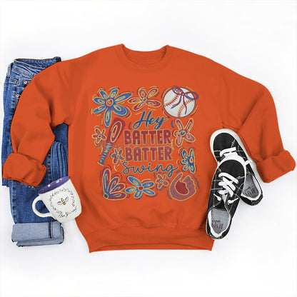 Damen Sweatshirt Baseball-Motiv Lässiger Schnitt Grau Eveloria