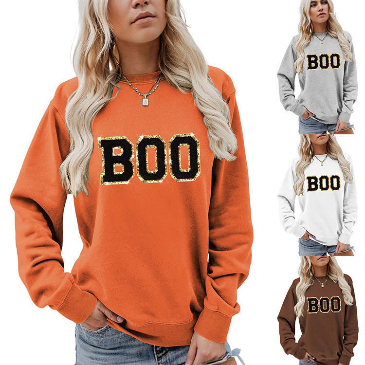 Damen Sweatshirt Glitzer Aufdruck Eveloria - Eveloria