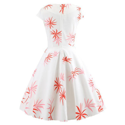 Damen Swingkleid Wickeldesign Floral